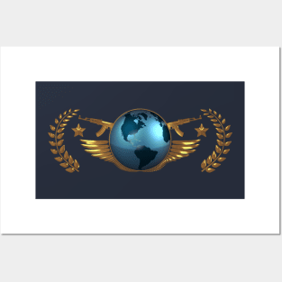 CS GO The Global Elite (Simple/Clean) Posters and Art